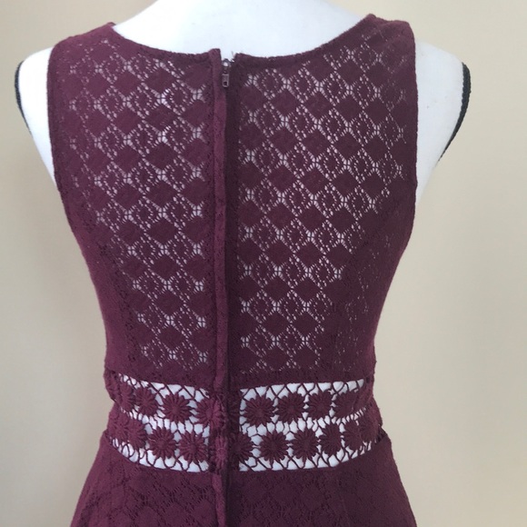 Free People Maroon Sleeveless Dress - Picture 8 of 12
